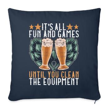 Beer Brewer Beer Brewing - Sofa pillowcase 17,3'' x 17,3'' (45 x 45 cm) - navy - Front