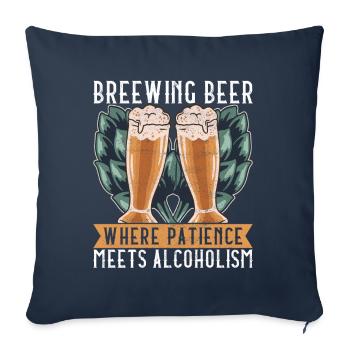 Beer Brewer Beer Brewing - Sofa pillowcase 17,3'' x 17,3'' (45 x 45 cm) - navy - Front