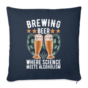 Beer Brewer Beer Brewing - Sofa pillowcase 17,3'' x 17,3'' (45 x 45 cm) - navy - Front