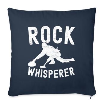 Curling Curlingspieler - Sofakissenbezug 45 x 45 cm - Navy - Vorne