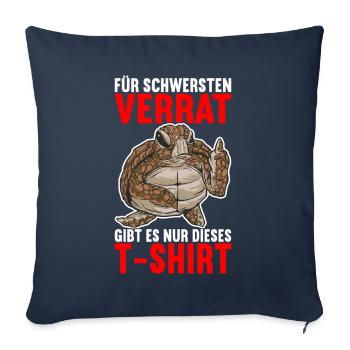 Abschiedsgeschenk Kollege Jobwechsel - Sofakissenbezug 45 x 45 cm - Navy - Vorne