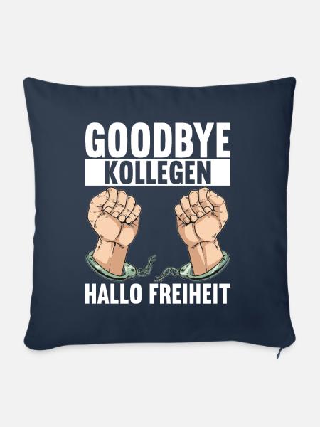 Abschiedsgeschenk Kollege Jobwechsel - Sofakissenbezug 45 x 45 cm - Navy