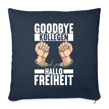 Abschiedsgeschenk Kollege Jobwechsel - Sofakissenbezug 45 x 45 cm - Navy - Vorne