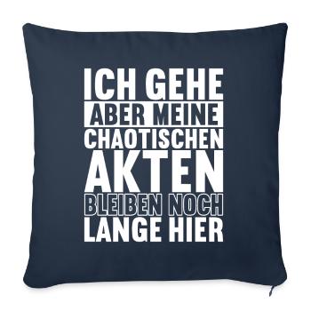 Abschiedsgeschenk Kollege Jobwechsel - Sofakissenbezug 45 x 45 cm - Navy - Vorne