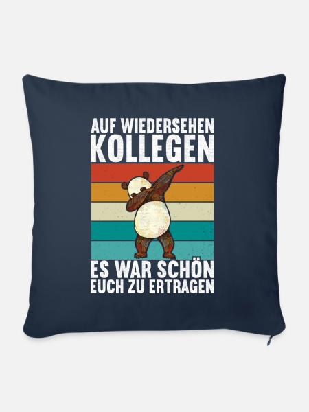 Abschiedsgeschenk Kollege Jobwechsel - Sofakissenbezug 45 x 45 cm - Navy
