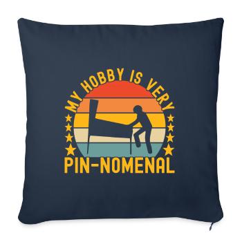 Pinball Flipper - Sofa pillowcase 17,3'' x 17,3'' (45 x 45 cm) - navy - Front