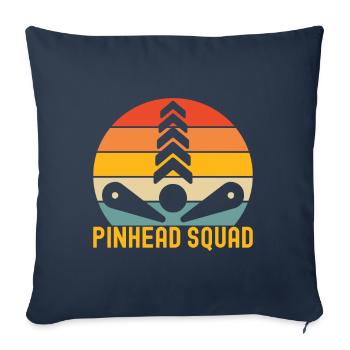 Pinball Flipper - Housse de coussin décorative 45 x 45 cm - bleu marine - Devant