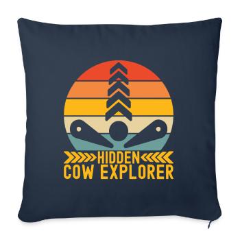 Pinball Flipper - Sofa pillowcase 17,3'' x 17,3'' (45 x 45 cm) - navy - Front