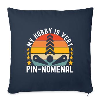 Pinball Flipper - Sofa pillowcase 17,3'' x 17,3'' (45 x 45 cm) - navy - Front