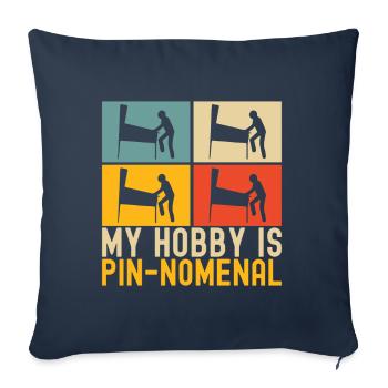 Pinball Flipper - Sofa pillowcase 17,3'' x 17,3'' (45 x 45 cm) - navy - Front