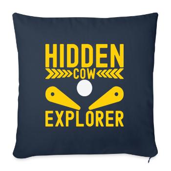 Pinball Flipper - Sofa pillowcase 17,3'' x 17,3'' (45 x 45 cm) - navy - Front