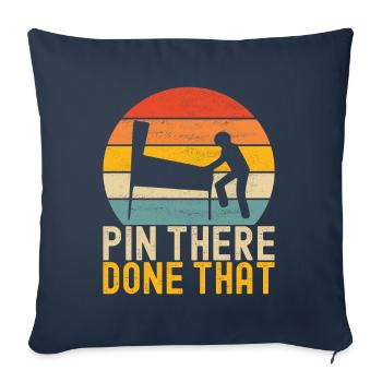 Pinball Flipper - Sofa pillowcase 17,3'' x 17,3'' (45 x 45 cm) - navy - Front