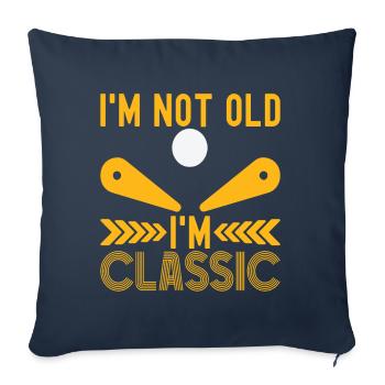 Pinball pinball machine - Sofa pillowcase 17,3'' x 17,3'' (45 x 45 cm) - navy - Front