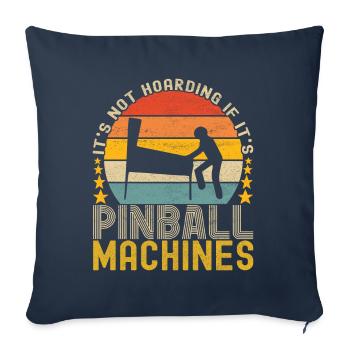 Pinball Flipper - Sofa pillowcase 17,3'' x 17,3'' (45 x 45 cm) - navy - Front