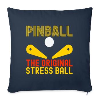 Pinball pinball machine - Sofa pillowcase 17,3'' x 17,3'' (45 x 45 cm) - navy - Front