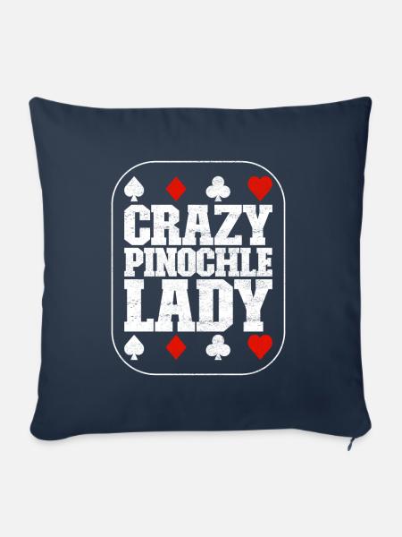 Binokel Pinochle - Sofakissenbezug 45 x 45 cm - Navy
