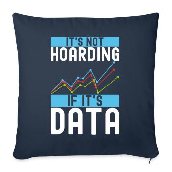 Analyste de données en science des données - Housse de coussin décorative 45 x 45 cm - bleu marine - Devant