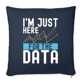 Data Science Data Analyst - Sofa pillowcase 17,3'' x 17,3'' (45 x 45 cm) - navy - Front