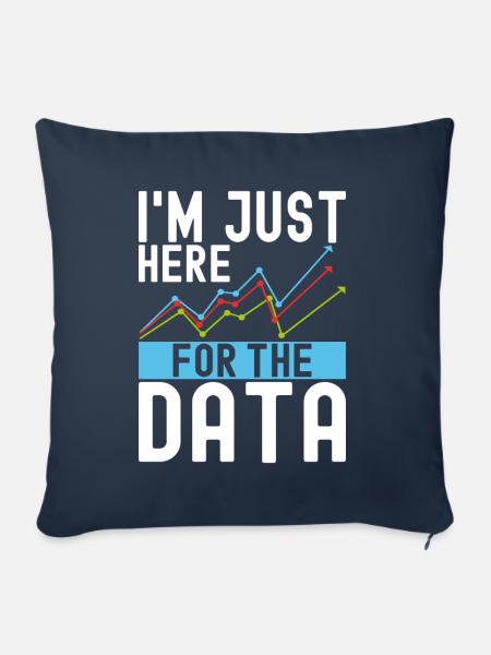 Data Science Datenanalyst - Sofakissenbezug 45 x 45 cm - Navy
