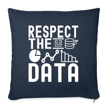 Analyste de données en science des données - Housse de coussin décorative 45 x 45 cm - bleu marine - Devant