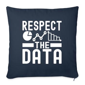 Analyste de données en science des données - Housse de coussin décorative 45 x 45 cm - bleu marine - Devant