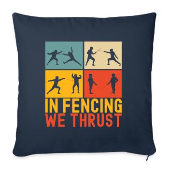 Clôtures Clôtures - Housse de coussin décorative 45 x 45 cm - bleu marine - Devant