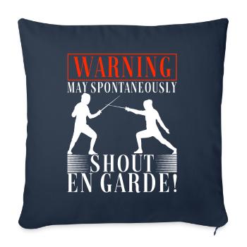 Clôtures Clôtures - Housse de coussin décorative 45 x 45 cm - bleu marine - Devant