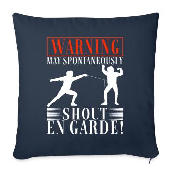 Clôtures Clôtures - Housse de coussin décorative 45 x 45 cm - bleu marine - Devant