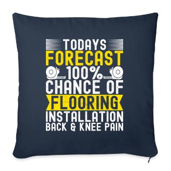 Couche de sol liesenleger - Housse de coussin décorative 45 x 45 cm - bleu marine - Devant
