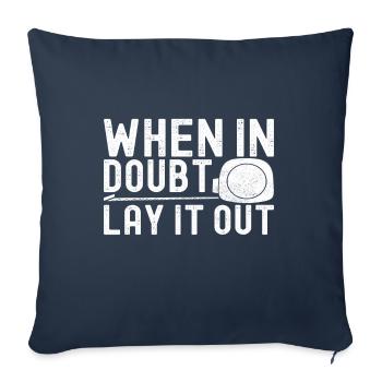Couche de sol liesenleger - Housse de coussin décorative 45 x 45 cm - bleu marine - Devant