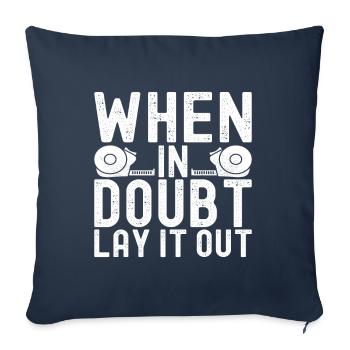 Couche de sol liesenleger - Housse de coussin décorative 45 x 45 cm - bleu marine - Devant