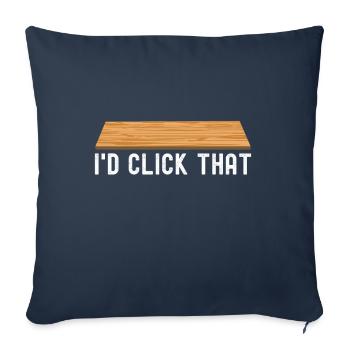 Couche de sol liesenleger - Housse de coussin décorative 45 x 45 cm - bleu marine - Devant