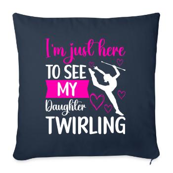 Majorette Gymnastics Majorettes Baton Twirling - Sofa pillowcase 17,3'' x 17,3'' (45 x 45 cm) - navy - Front