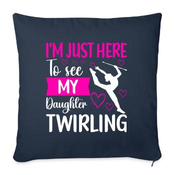 Majorette Gymnastics Majorettes Baton Twirling - Sofa pillowcase 17,3'' x 17,3'' (45 x 45 cm) - navy - Front
