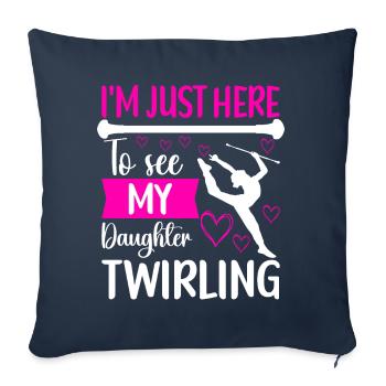 Majorette Gymnastics Majorettes Baton Twirling - Sofa pillowcase 17,3'' x 17,3'' (45 x 45 cm) - navy - Front