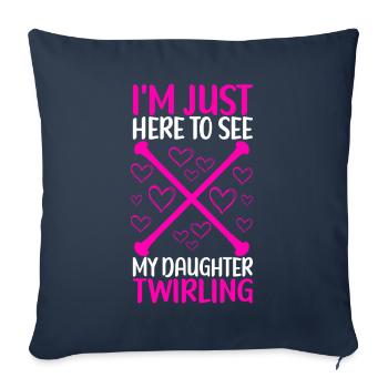 Majorette Gymnastics Majorettes Baton Twirling - Sofa pillowcase 17,3'' x 17,3'' (45 x 45 cm) - navy - Front