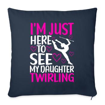 Majorette Gymnastics Majorettes Baton Twirling - Sofa pillowcase 17,3'' x 17,3'' (45 x 45 cm) - navy - Front