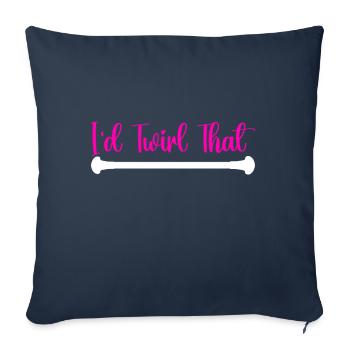Majorette Gymnastics Majorettes Baton Twirling - Sofa pillowcase 17,3'' x 17,3'' (45 x 45 cm) - navy - Front