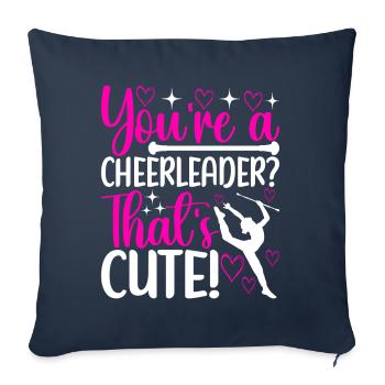 Majorette Gymnastics Majorettes Baton Twirling - Sofa pillowcase 17,3'' x 17,3'' (45 x 45 cm) - navy - Front
