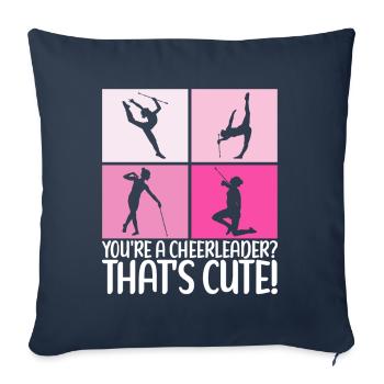 Majorette Gymnastics Majorettes Baton Twirling - Sofa pillowcase 17,3'' x 17,3'' (45 x 45 cm) - navy - Front