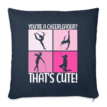Majorette Gymnastics Majorettes Baton Twirling - Sofa pillowcase 17,3'' x 17,3'' (45 x 45 cm) - navy - Front