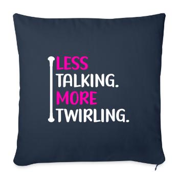 Majorette Gymnastics Majorettes Baton Twirling - Sofa pillowcase 17,3'' x 17,3'' (45 x 45 cm) - navy - Front