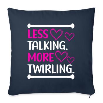 Majorette Gymnastics Majorettes Baton Twirling - Sofa pillowcase 17,3'' x 17,3'' (45 x 45 cm) - navy - Front