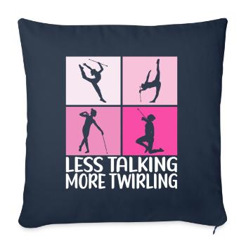 Majorette Gymnastics Majorettes Baton Twirling - Sofa pillowcase 17,3'' x 17,3'' (45 x 45 cm) - navy - Front
