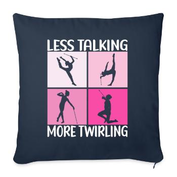 Majorette Gymnastics Majorettes Baton Twirling - Sofa pillowcase 17,3'' x 17,3'' (45 x 45 cm) - navy - Front