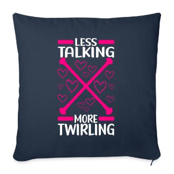Majorette Gymnastics Majorettes Baton Twirling - Sofa pillowcase 17,3'' x 17,3'' (45 x 45 cm) - navy - Front