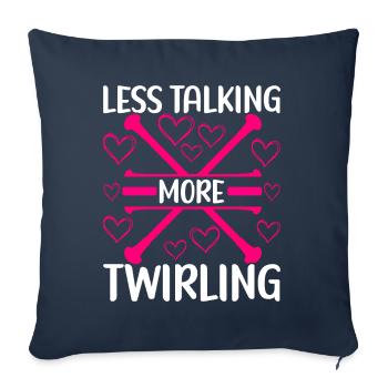 Majorette Gymnastics Majorettes Baton Twirling - Sofa pillowcase 17,3'' x 17,3'' (45 x 45 cm) - navy - Front