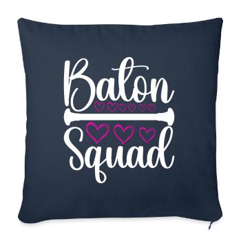 Majorette Gymnastics Majorettes Baton Twirling - Sofa pillowcase 17,3'' x 17,3'' (45 x 45 cm) - navy - Front