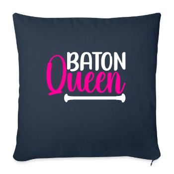 Majorette Gymnastics Majorettes Baton Twirling - Sofa pillowcase 17,3'' x 17,3'' (45 x 45 cm) - navy - Front