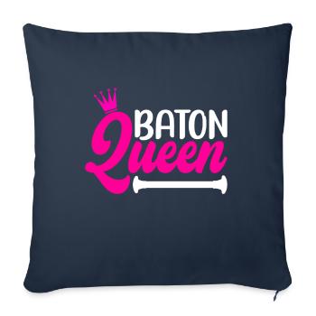 Majorette Gymnastics Majorettes Baton Twirling - Sofa pillowcase 17,3'' x 17,3'' (45 x 45 cm) - navy - Front